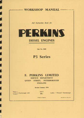 Perkins Diesel Engines – Workshop Manual – Classic Tractor Books