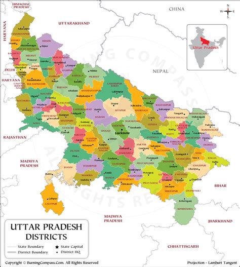 Up District Map Up Political Map Uttar Pradesh Political Map | Images ...