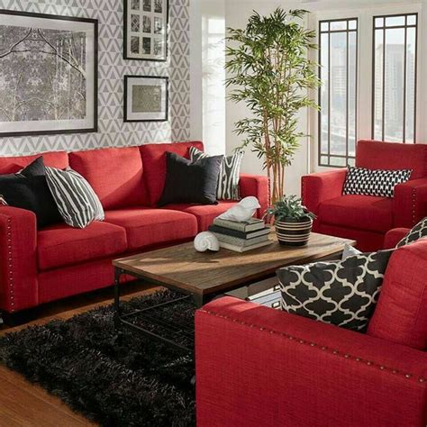 | homify | Red living room decor, Red furniture living room, Red couch decor