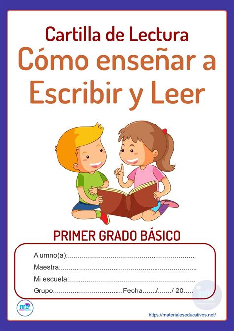 Cartilla de Lectura. Cómo enseñar a escribir y leer. Preescolar y ...