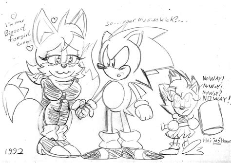 Sonic meets Tailsko the Tail before Tails. by ClassicSonicSatAm on DeviantArt