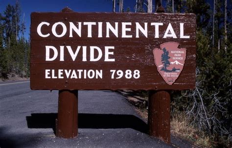 Continental Divide Sign