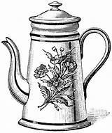 Tea Kettle Coloring Page Sketch Coloring sketch template