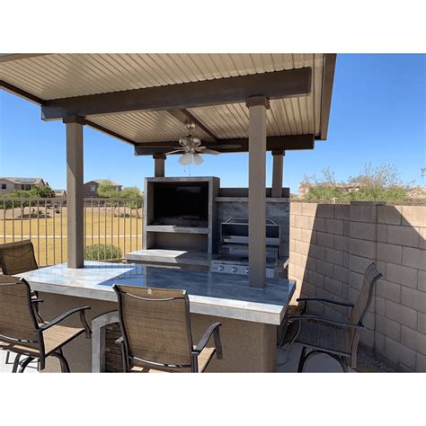 Built-In Island Outdoor Kitchen Baja With Patio Cover We can design and build any Outdoor ...