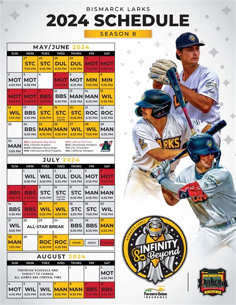 2024 Schedule - Bismarck Larks