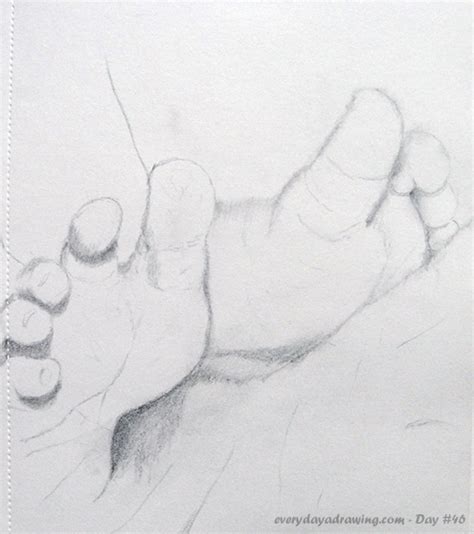 Baby Feet Sketch at PaintingValley.com | Explore collection of Baby ...