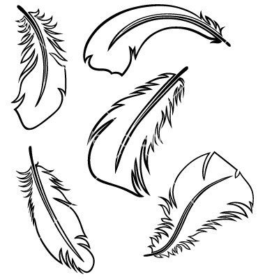 Feather Outline Clipart | Free download on ClipArtMag