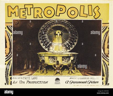 Lobby Card "Metropolis" by Fritz Lang, 1927. Private Collection Stock ...