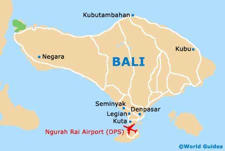 Map of Bali Ngurah Rai Airport (DPS): Orientation and Maps for DPS Bali Airport