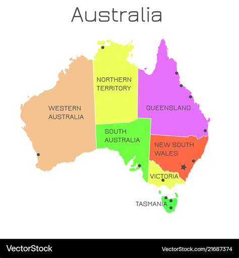 Australia map » Vacances - Guide Voyage