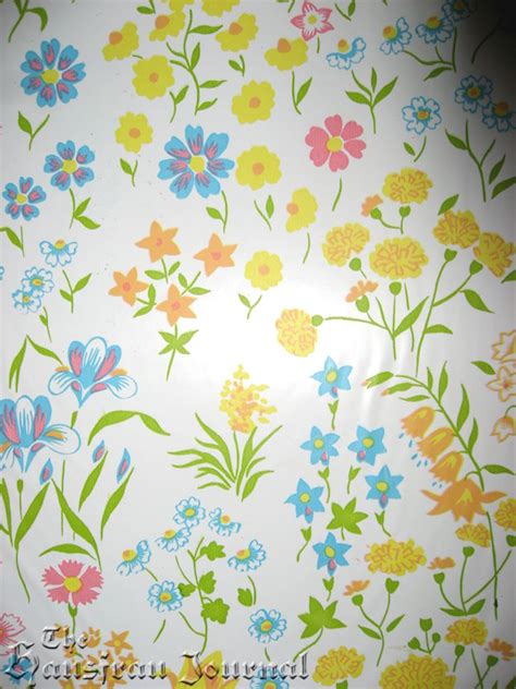 The Hausfrau Journal: Vintage Floral Contact Paper