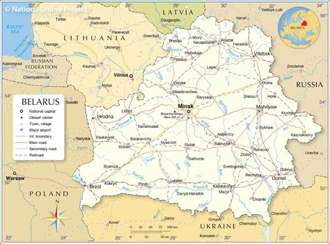 Political Map of Belarus - Nations Online Project