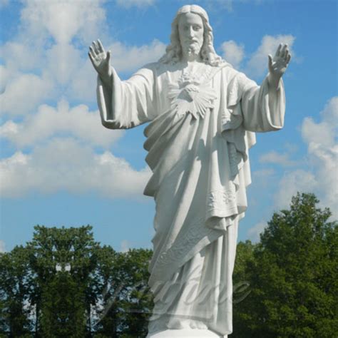 Famous Outdoor White Marble Stone Religions Jesus Statue for Church