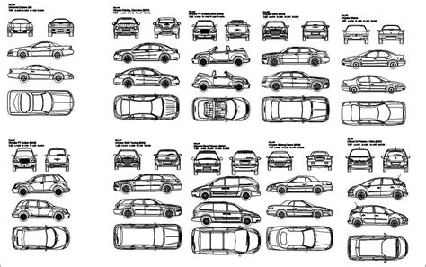 Vehicles Blocks-Automobile bundle – Free Autocad Blocks & Drawings Download Center