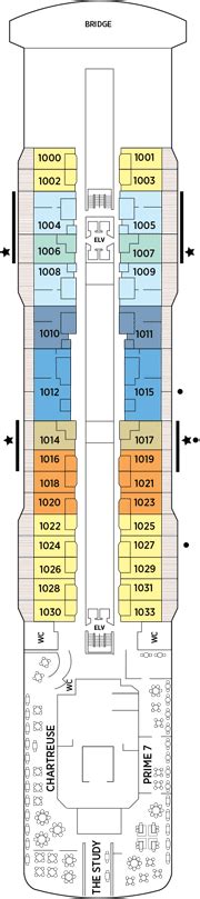 Seven Seas Explorer Deck plan & cabin plan