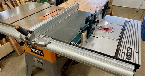 Mounting a Bosch Router Table in a Ridgid Table Saw - Mason Woodshop