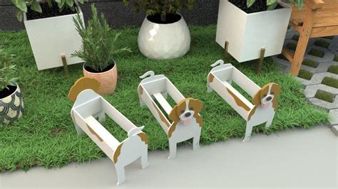 Pattern Beagle Planter Box Wood Pet Pet Planter Beagle Decorative Planter Digital File SVG PDF ...