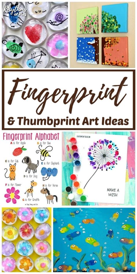 The Best Fingerprint and Thumbprint Art Ideas for Kids - Rhythms of Play