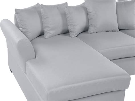 Right Hand Corner Sofa Light Grey VIKNA | Beliani.co.uk