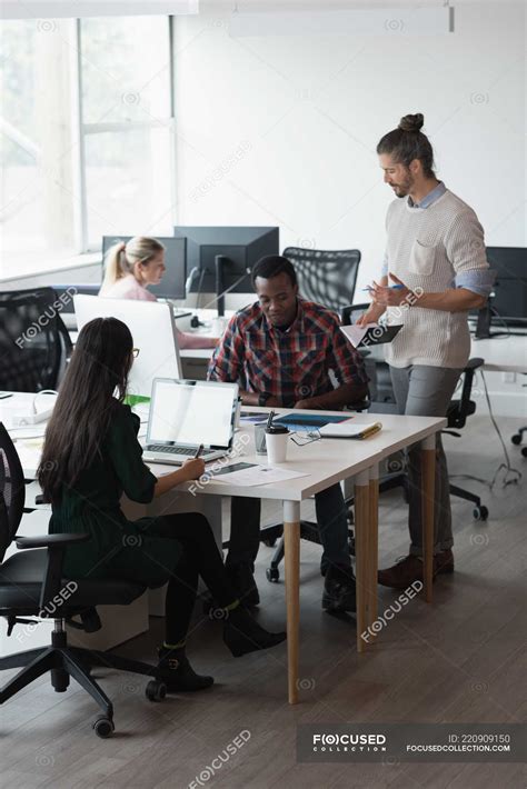 Group of business people working in the office — male, Smart Casual - Stock Photo | #220909150