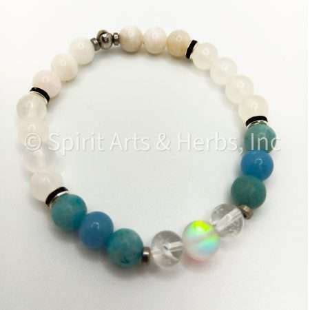 Guardian Angel & Spirit Guide Protection Crystal Gemstone Stretch Bracelet › Spirit Arts & Herbs