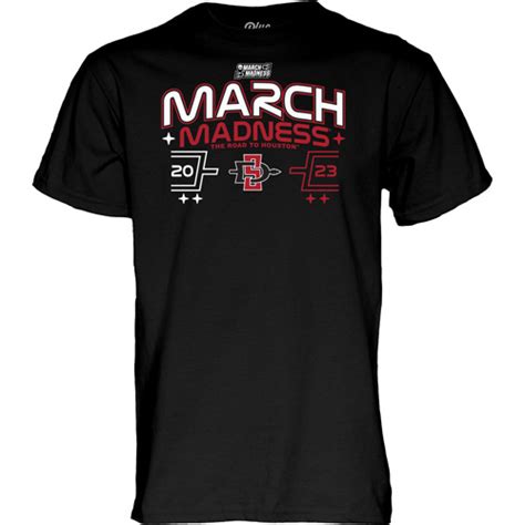 Shop Aztecs - 2023 SDSU March Madness SD Interlock Tee