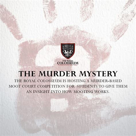 The Murder Mystery - Institute for International Studies - The Royal ...