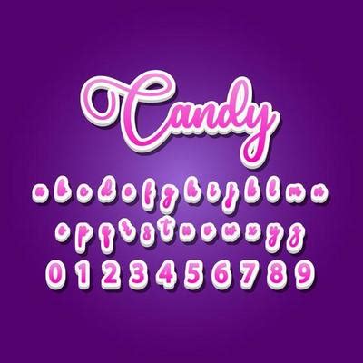 Candy Font Vector Art, Icons, and Graphics for Free Download