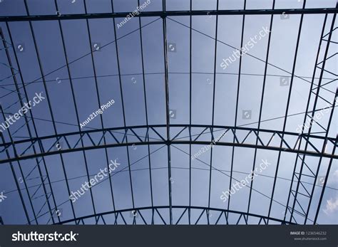 Structural Steel Beam Roof Building Construction Stock Photo 1236546232 ...