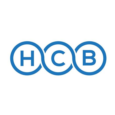 HCB letter logo design on white background. HCB creative initials ...