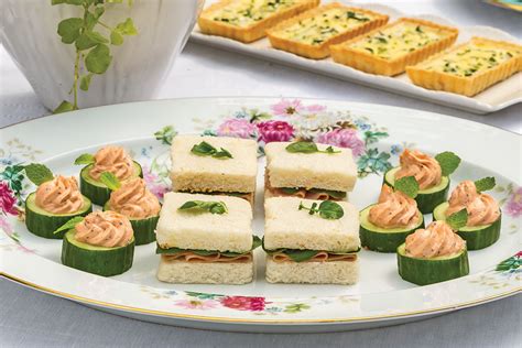 Smoked Salmon & Caper Cream Cheese–Filled Cucumber Canapés - TeaTime Magazine