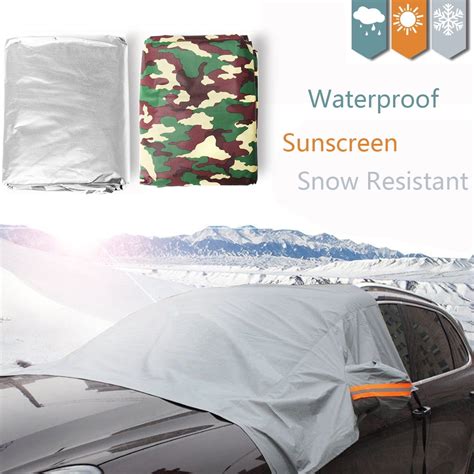 SUV Car Windshield Snow Cover Magnetic with Storage Pouch-Ultra Durable Weatherproof RAINPROOF ...