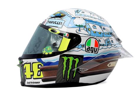 Rossi’s Special AGV Pista GP-R Winter Test 2017 Helmet - BikesRepublic