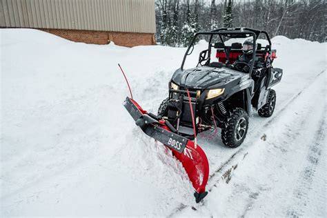 How to Solve Your Sidewalk Snow Removal Problems with an ATV/UTV Snowplow