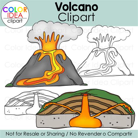 Volcano Clipart | Made By Teachers