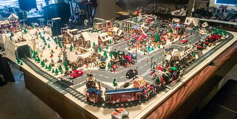 Yet another beautiful LEGO Winter Village display - All About The Bricks