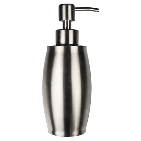 Glacier Bay Brushed Nickel Metal 12 oz. Countertop Soap Dispenser-33514 - The Home Depot