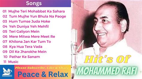 Mohammed Rafi Hit Songs | महंमद रफी के हीन्दी नग्मे | M.Rafi Sad Songs | Rafi ke Sadabhar Nagme ...