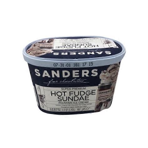 Sanders Hot Fudge Sundae Fountain Ice Cream (48 fl oz) - Instacart