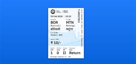 Redesigning the Mumbai Local Train Ticket – human. – Medium