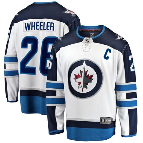 Men's Fanatics Branded Blake Wheeler White Winnipeg Jets Away Breakaway - Player Jersey