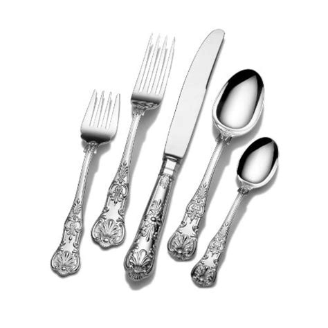 Wallace Queen 65-Piece 18/10 Stainless Steel Flatware Set, Silver, Service for 12 - - Walmart ...