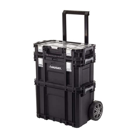 Husky 22 in. Connect Rolling System Plastic Tool Box 230381 - The Home ...