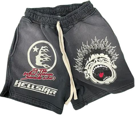 Hellstar Black Logo Shorts | WHAT’S ON THE STAR?