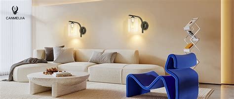 Wall Sconce 1 Light, Modern Wall Lighting Fixture, Bathroom Vanity Lights with Matte Black Wall ...