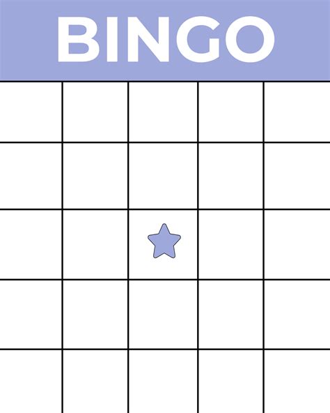 Printable Bingo Template - Printable JD