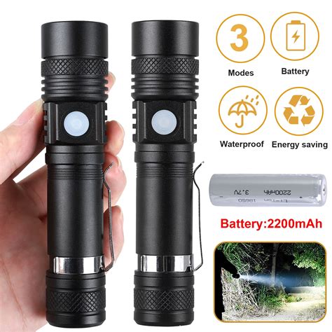 Ultra-Bright Flashlight 2/1Pcs- Super Bright High Lumen LED Flashlights ...