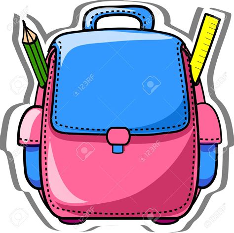 school bag: Cartoon school bag | Clipart Panda - Free Clipart Images