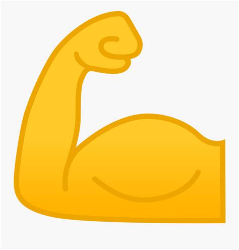 Flexed Biceps Icon - Strong Arm Emoji , Free Transparent Clipart ...