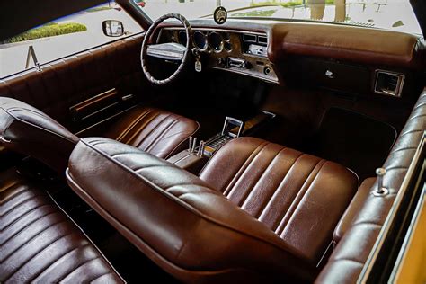 1972 Chevrolet Monte Carlo Brown Leather Seats - Lowrider